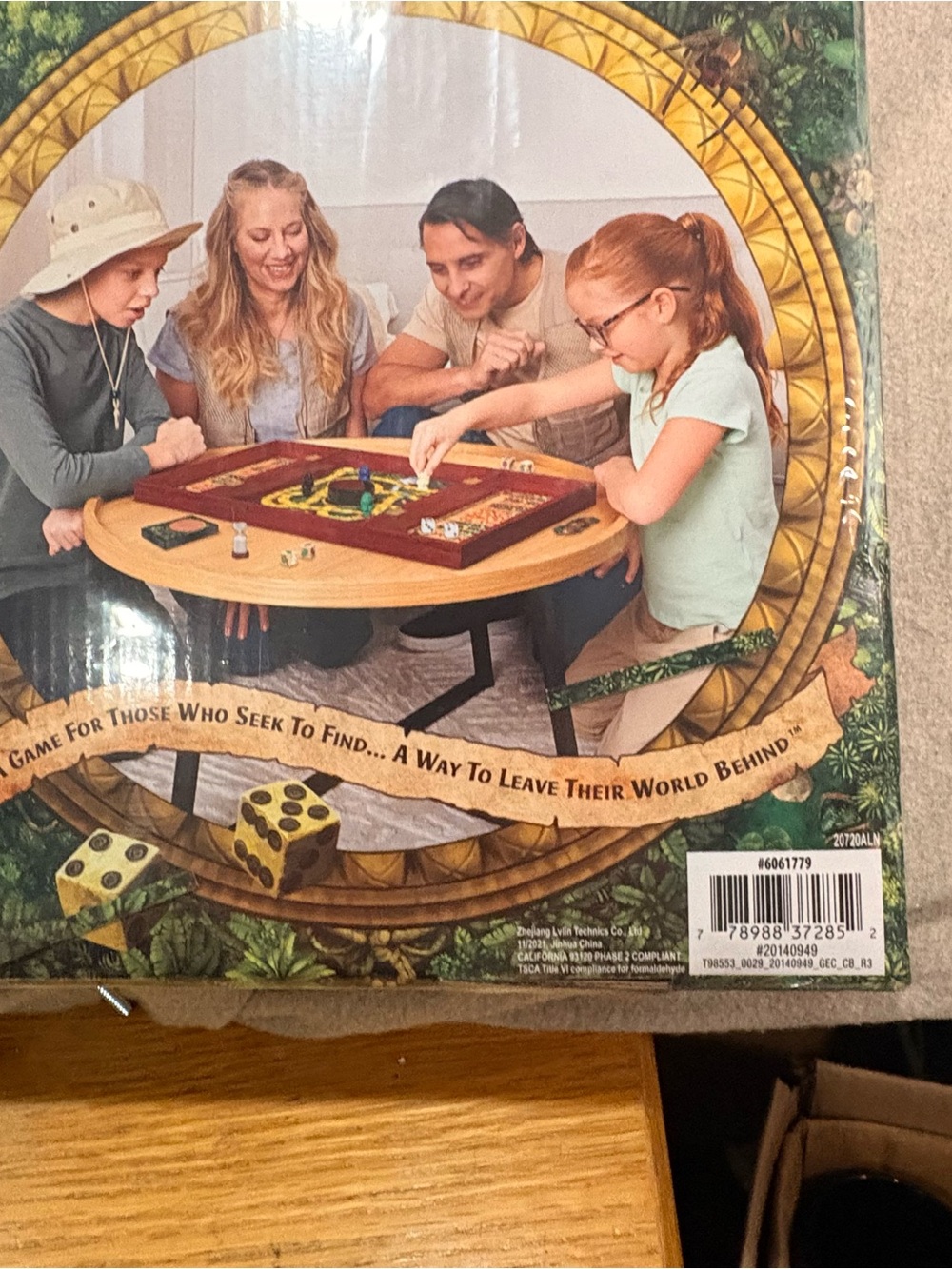 Jumanji Classic Board Game - Brown Edition. New. In wrapper. In Wooden Box - Picture 8 of 11